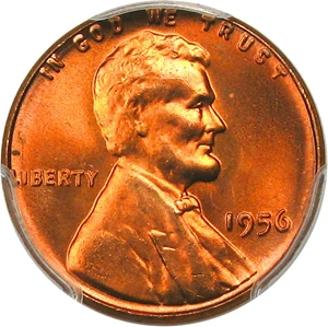 image for: 1956 1c PCGS MS67 RD - Registry Quality Gem - Only 1 Finer