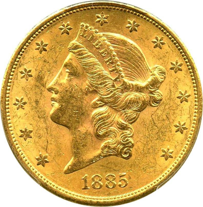image for: 1885-S $20 PCGS MS61 - No Reserve!