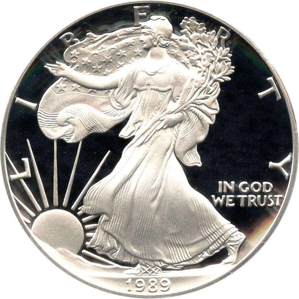 image for: 1989-S Silver Eagle $1 PCGS Proof 69 DCAM - No Reserve!