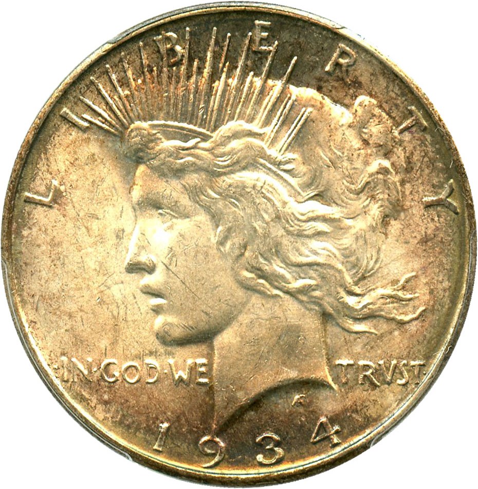 image for: 1934-D $1 PCGS MS63 (VAM-3, DD Obv, Med D) Top 50 VAM