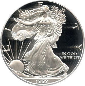 image for: 1999-P Silver Eagle $1 PCGS Proof 69 DCAM - No Reserve!
