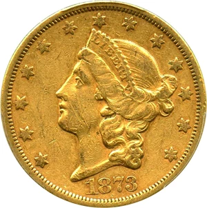 image for: 1873-S $20 PCGS XF45 (Closed 3) - No Reserve!