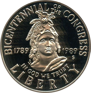 image for: 1989-S Congress 50c PCGS Proof 70 DCAM