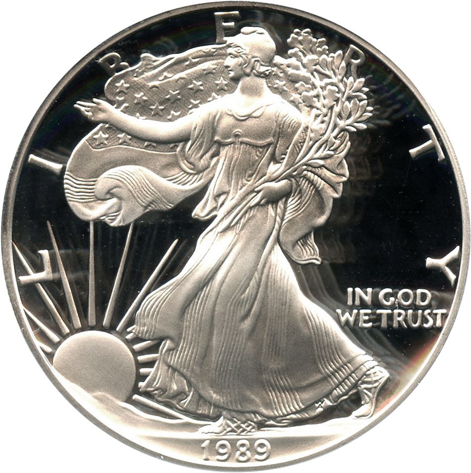image for: 1989-S Silver Eagle $1 PCGS Proof 69 DCAM - No Reserve!