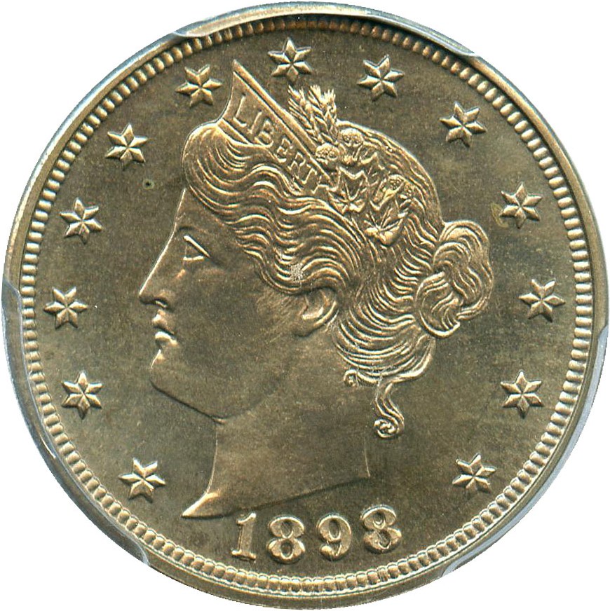 image for: 1898 5c PCGS/CAC Proof 65