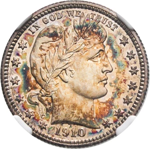 image for: 1910 25c NGC Proof 67 CAM