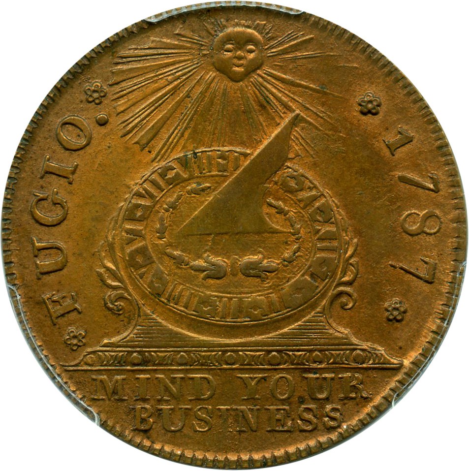 image for: 1787 Fugio PCGS/CAC MS65 RB (New Haven Restrike, Copper) Wonderful Gem