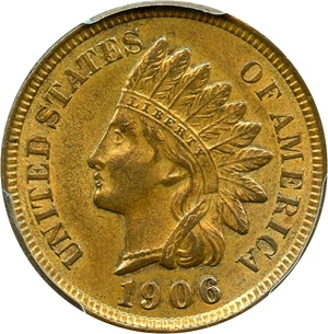 image for: 1906 1c PCGS MS62 RB