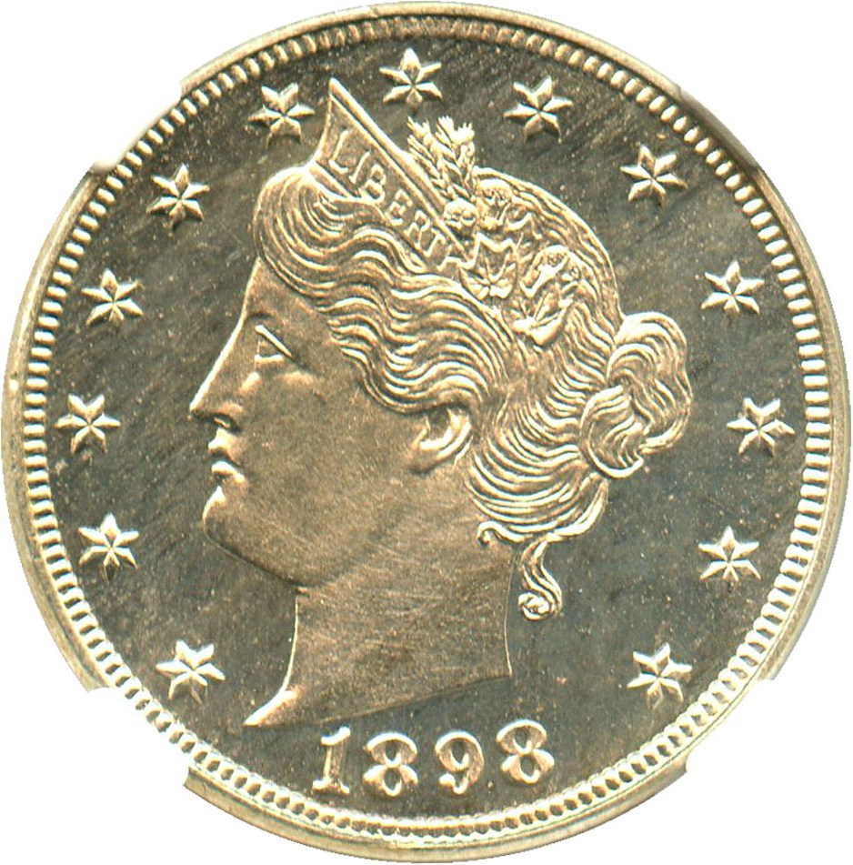 image for: 1898 5c NGC Proof 66