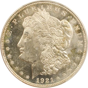 image for: 1921 Morgan $1 PCGS MS64 PL - Scarce Prooflike