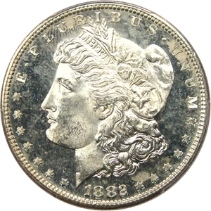 image for: 1882-S $1 PCGS Secure MS65 DMPL - Superb Gem with Deep Mirror Prooflike Surfaces
