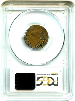 image for: 1760 Hibernia-Voce Populi Farthing PCGS/CAC VF35 (Large Letters) Very Scarce Colonial Issue