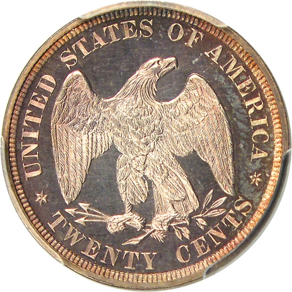 image for: 1878 20c PCGS/CAC Proof 64 CAM - Scarce Proof-Only Issue