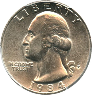 image for: 1984-P 25c PCGS MS66 - No Reserve!