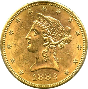 image for: 1882-S $10 PCGS MS62 - No Reserve!