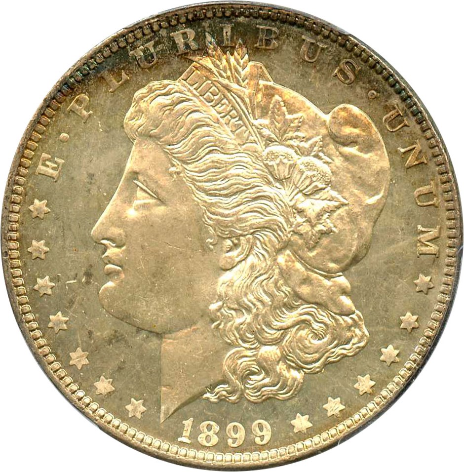 image for: 1899 $1 PCGS/CAC MS65 DMPL - No Reserve!