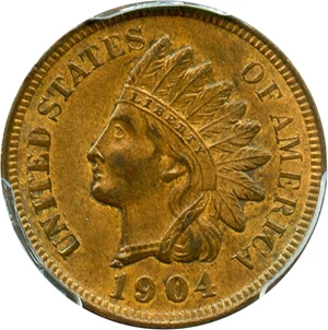 image for: 1904 1c PCGS MS62 BN
