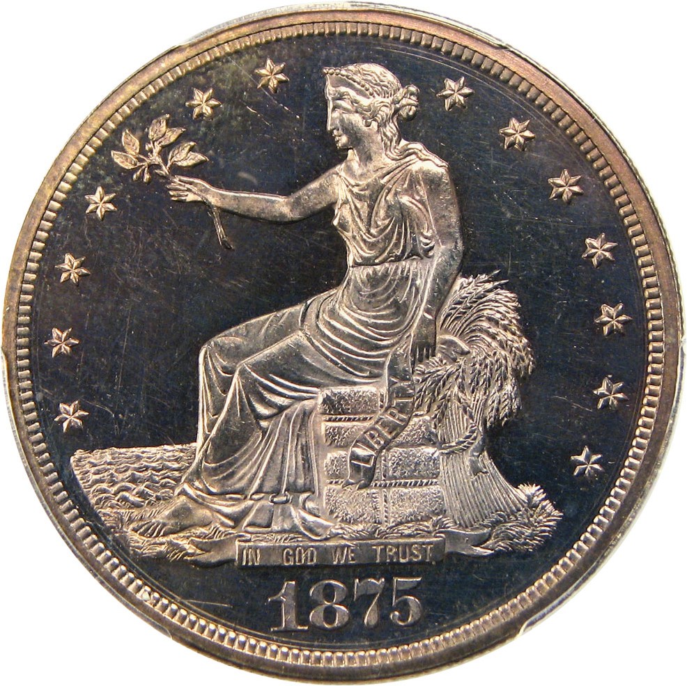 image for: 1875 Trade$ PCGS/CAC Proof 63 CAM