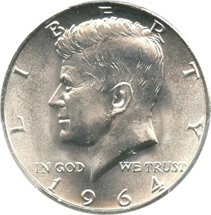 image for: 1964-D 50c PCGS MS66