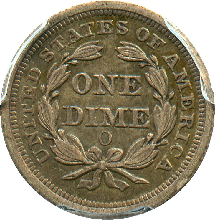 image for: 1851-O 10c PCGS AU50