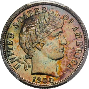 image for: 1900 10c PCGS Proof 67 - Colorful Toning