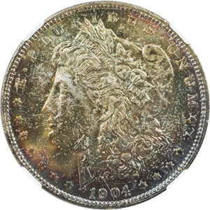 image for: 1904-O $1 NGC/CAC MS67 - Superb Gem with Colorful Toning