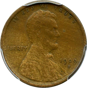 image for: 1909-S/Horiz S Lincoln 1c PCGS VF30