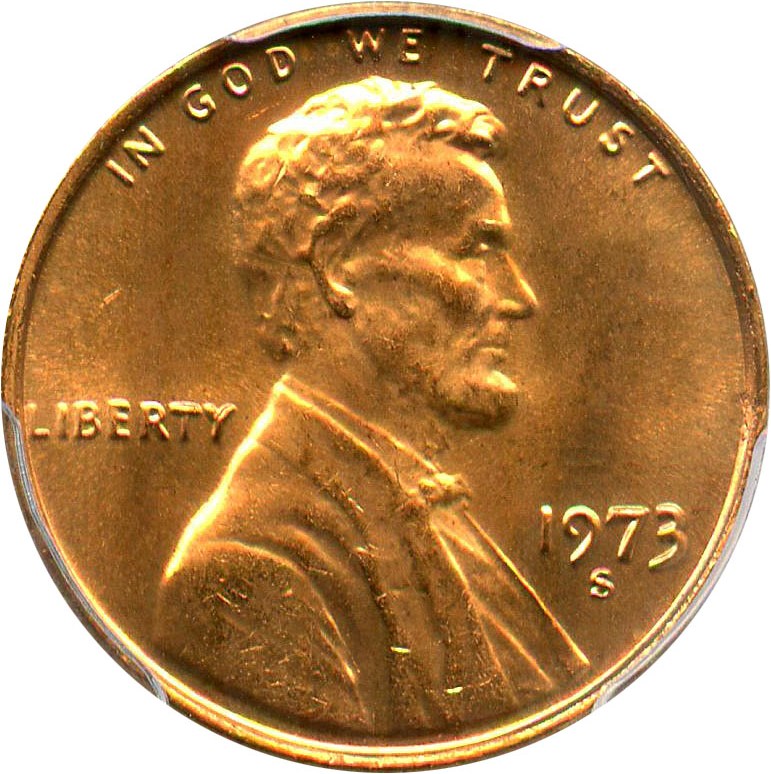 image for: 1973-S 1c PCGS MS66 RD - No Reserve!