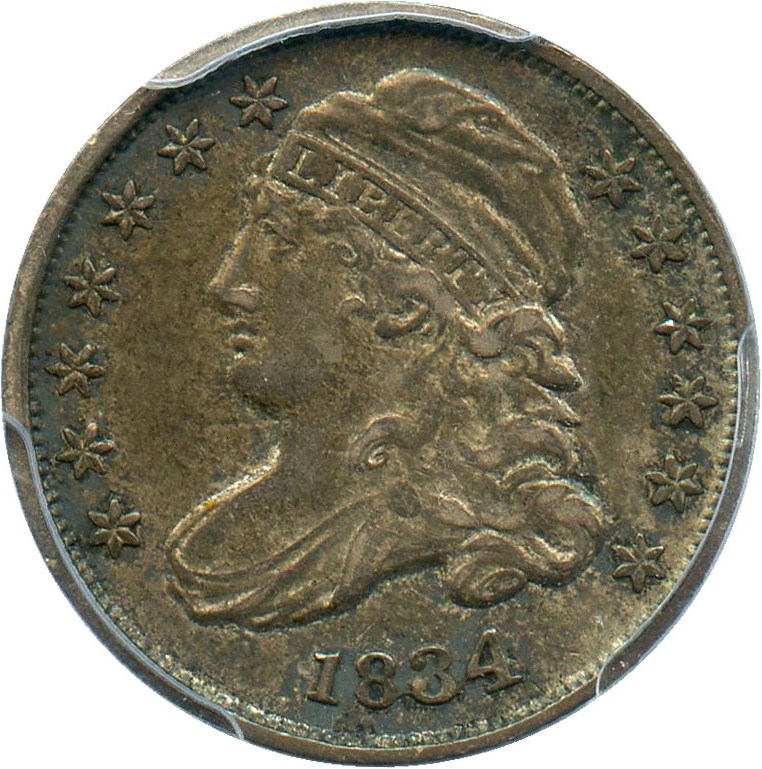 image for: 1834 10C PCGS/CAC XF45 (Large 4)