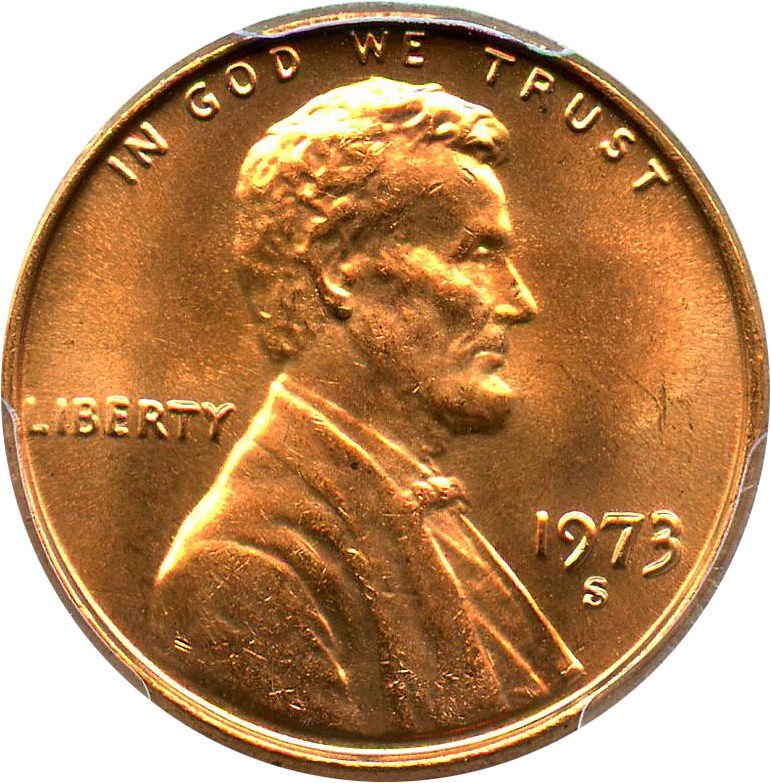 image for: 1973-S 1c PCGS MS66 RD