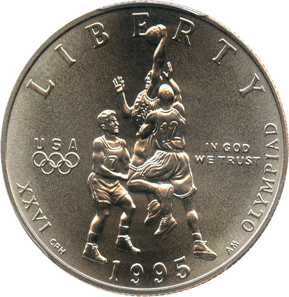 image for: 1995-S Basketball 50c PCGS MS69 
