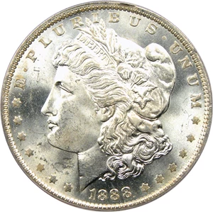 image for: Top 100 VAM: 1888-O $1 PCGS/CAC MS66 (VAM-9, Doubled Arrows)