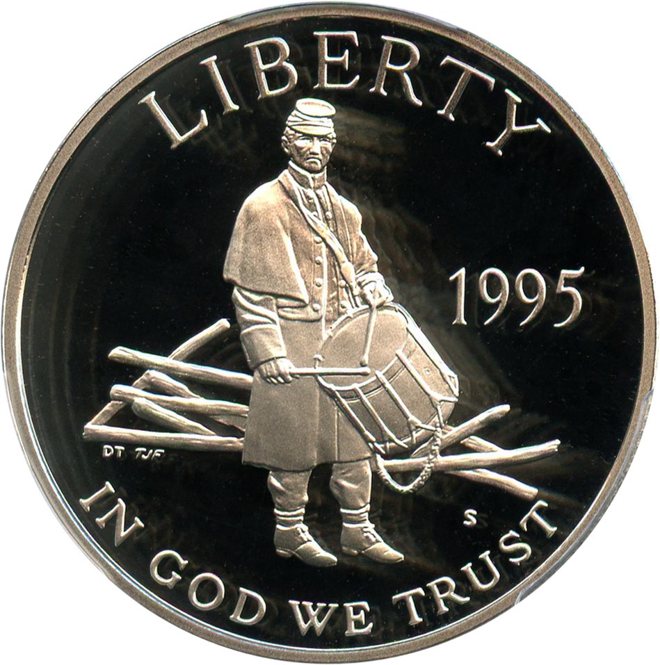 image for: 1995-S Civil War 50c PCGS Proof 69 DCAM - No Reserve!