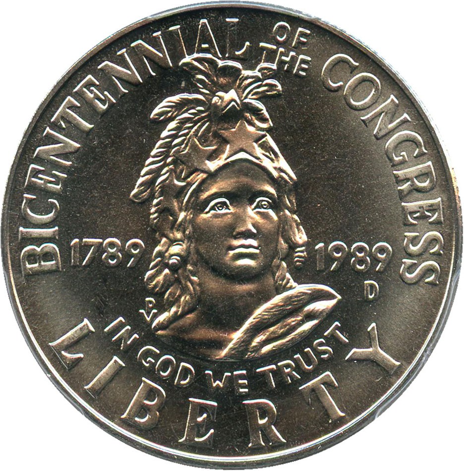 image for: 1989-D Congress 50c PCGS MS69 