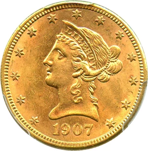 image for: 1907-S $10 PCGS MS62 - Low Mintage Issue - No Reserve!