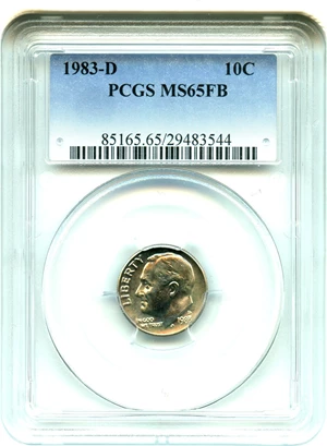 image for: 1983-D 10c PCGS MS65 FB - No Reserve!