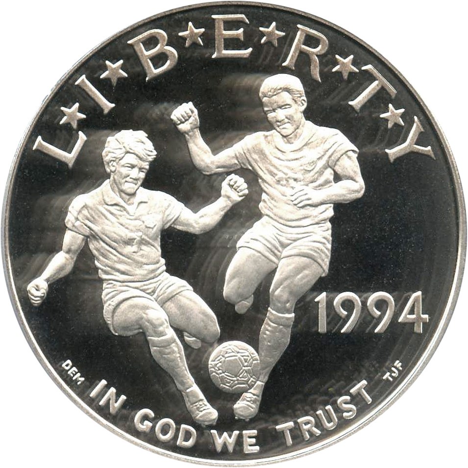 image for: 1994-S World Cup $1 PCGS Proof 69 DCAM