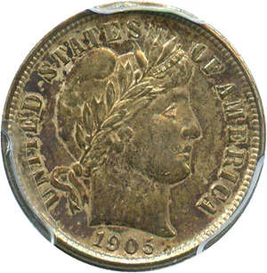 image for: 1905-O 10c PCGS/CAC AU53