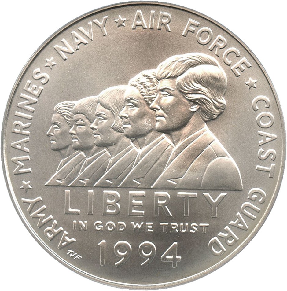 image for: 1994-W Women in the Military $1 PCGS MS70 - No Reserve!