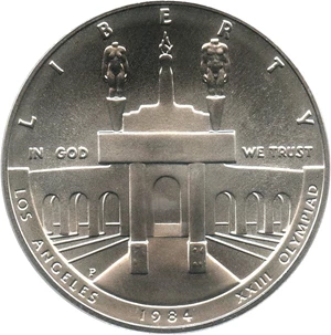 image for: 1984-P Olympic $1 PCGS MS69