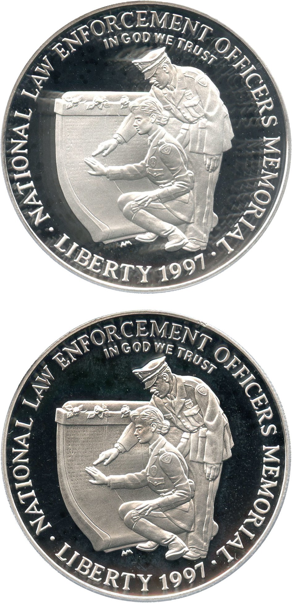 image for: Investor Lot of 1997-P Law/Officers Memorial $1: All PCGS PR69 DCAM (2 Coins) - No Reserve!