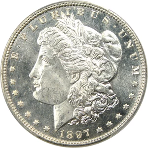 image for: 1897 $1 PCGS MS66 PL - Rare Prooflike Gem
