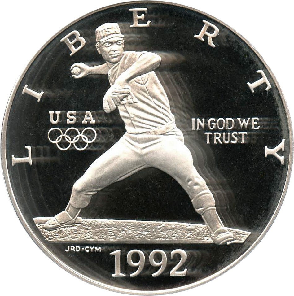 image for: 1992-S Olympic Baseball $1 PCGS Proof 69 DCAM