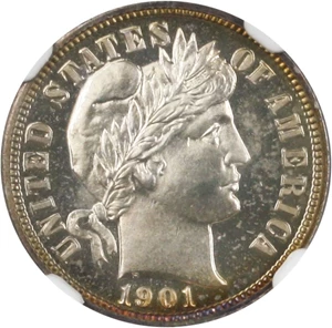 image for: 1901 10c NGC/CAC Proof 65 - No Reserve!