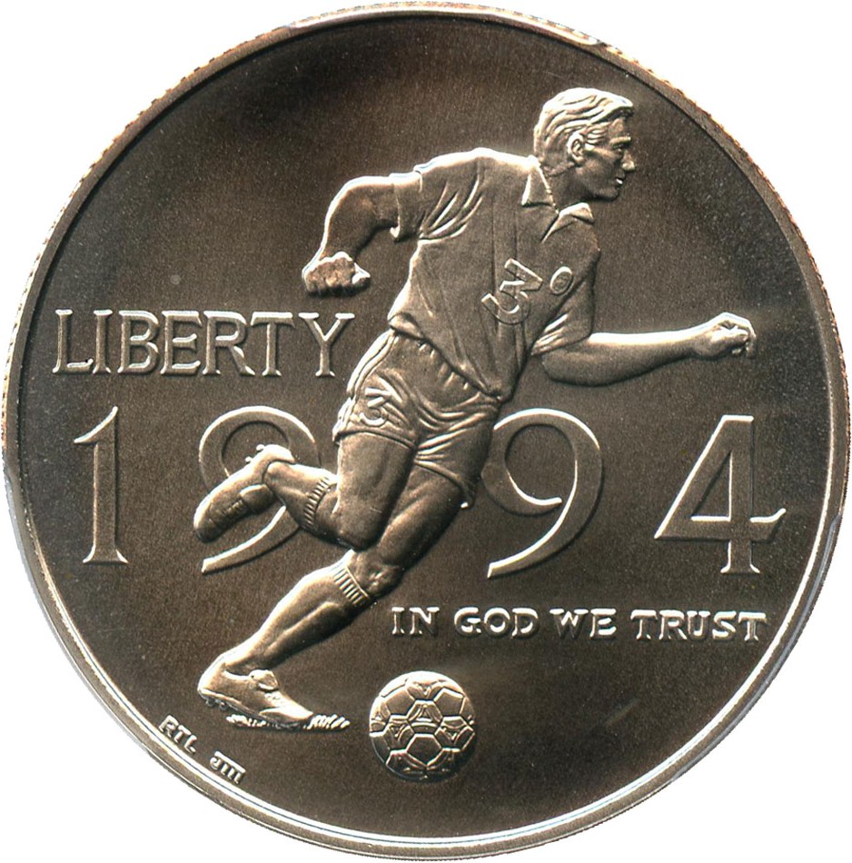 image for: 1994-D World Cup 50c PCGS MS69 