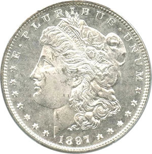 image for: 1897 $1 PCGS MS64 PL