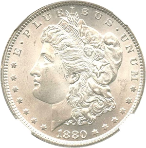 image for: 1880 $1 NGC MS66