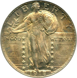 image for: 1918 25c PCGS MS63 FH