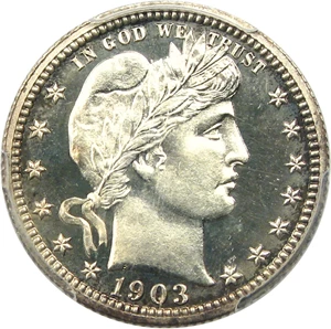 image for: 1903 25c PCGS Proof 65 CAM
