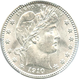 image for: 1910-D 25c PCGS/CAC MS65